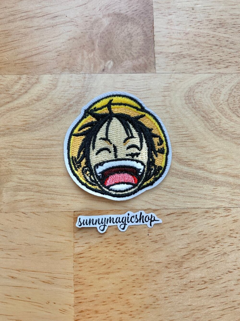 One Piece Anime Embroidered Patch Strawhat Monkey D Luffy Head